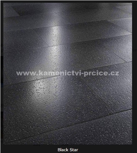Arctic Black Star Granite Floor Tiles