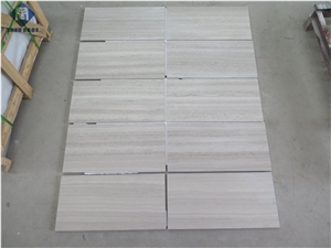 White Wooden Vein Marble Tiles, Marble Wall/Floor Covering Tiles