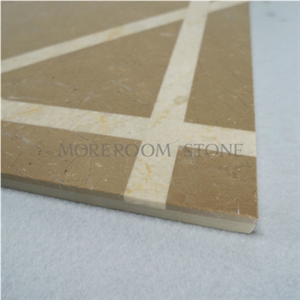 2016 Yellow Marble Tile Calcite Beige Laminated Marble Tile for Floor