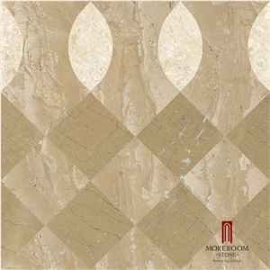 Australia Golden Beige Marble, Composited Mosaic Polished Mosaic Composited Marble Mosaic, Floor Mosaic Laminated Mosaic