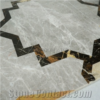 Colorful Wave Wire Design Water Jet Marble Pattern
