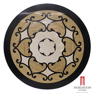 Customized Water Jet Marble Medallion Inlay