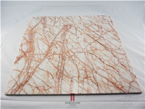Drama Gold Marble White and Red Marble Red Root Marble Tile in Popular Pattern Sells Good