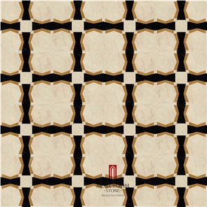 Earl Beige Laminated Color Marble Design Pattern Floor Marble Tile Luxury Tiles