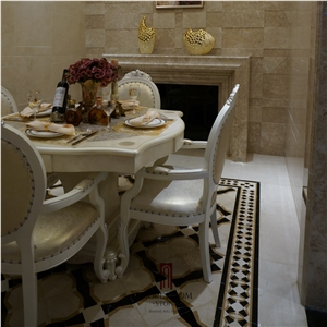 Earl Beige Laminated Color Marble Design Pattern Floor Marble Tile Luxury Tiles