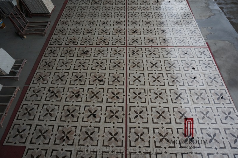 Laminated Marble Pattern Tiles Ceramic Marble Composite Floor Tiles