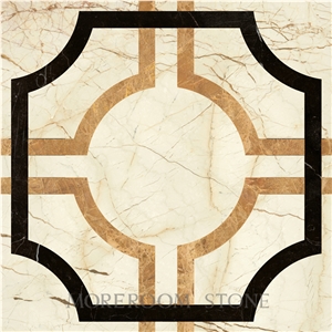 Laminated Marble Tiles Composite Cubic Marble Floor and Wall Decor