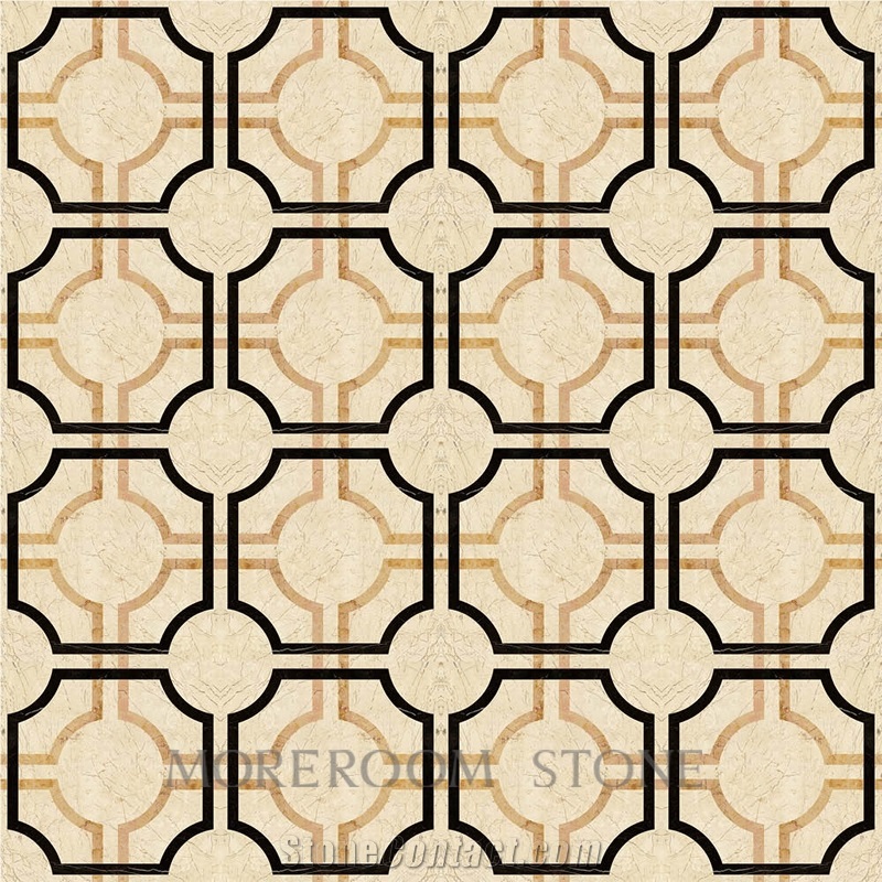 Laminated Marble Tiles Composite Cubic Marble Floor and Wall Decor