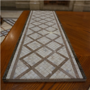 Marble Mosaic, Mosaic Pattern Decorative Floor Tile, Mosaic Pattern Flooring Border Designs