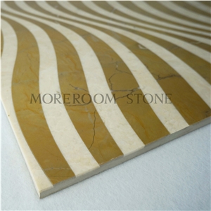 Mexico Marble Rosa Laminated Marble Water-Jet 3d Effect Wall/ Floor/ Lobby Decor