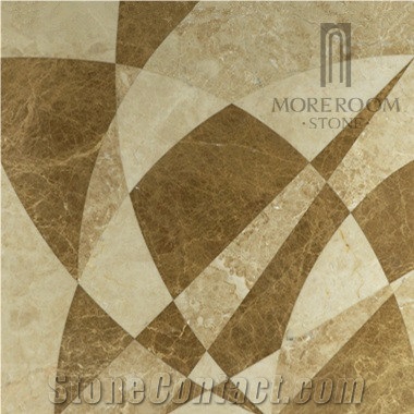 Turkey Burdur Cappuccino Light Marble Floor Tile New Products Modern House Turkish Marble Price Marble Medallion Home Decoration