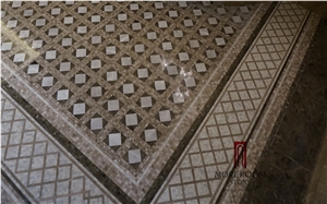 Turkey Casti Grey Marble Flooring,Marble Tiles, Water Jet Marble Medallion,Floor Medallions,Carpet Medallions