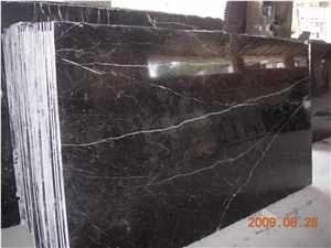 China Hot Sale Polished Brown Marble Slab & Tile for Wall and Floor