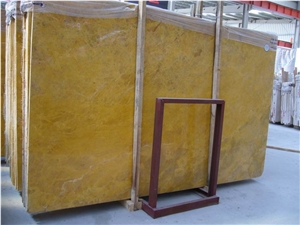 Dignity Golden Laurent Marble Slabs Polished Finish, China Yellow Marble