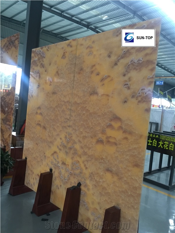 Golden Ambition Joint Onyx/Multicolor Yellow Jade Big Slabs & Tiles & Gangsaw Slab & Strips (Small Slabs) & Customized & Wall/Floor Covering