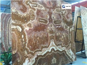 Joyful World Joint Onyx/Multicolor Brown Jade Big Slabs & Tiles & Gangsaw Slab & Strips (Small Slabs) & Customized & Wall/Floor Covering