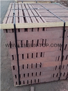Red Building Stone/Red Sandstone Slabs/Tiles/ Flamed Surface Sandstone Floor Tiles/ Red Sandstone Wall Tiles/ Home Decoration/ Customize Red Sandstone/ Wall Covering