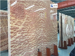 Rising Tide Joint Onyx/Multicolor Red Jade Big Slabs & Tiles & Gangsaw Slab & Strips (Small Slabs) & Customized & Wall/Floor Covering