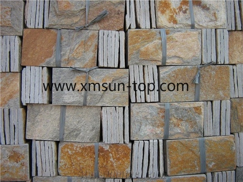 Rust Slate Mushroom Stone/Mushroom Stone Wall Tiles/Mushroom Stone China Yellow Rust Nature Split Surface/Buliding Stone/Rusty Slate Mushroom Stone Panel for Wall Cladding