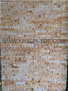 Yellow Vein/Black Vein/Purple Vein Cultured Stone/ China Wooden Vein Cultured Stone/ Stacked Stone Wall Panel