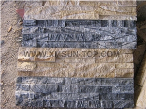 Yellow Vein/Black Vein/Purple Vein Cultured Stone/ China Wooden Vein Cultured Stone/ Stacked Stone Wall Panel