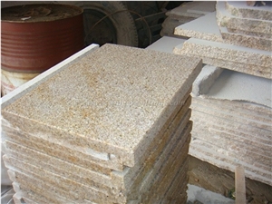 Cheap Price, G682 Granite Bush-Hammered Pool Coping, Giallo Rusty Granite Pool Pavers, Yellow Rust Granite Swimming Pool Channels, Xiamen Winggreen Manufacturer