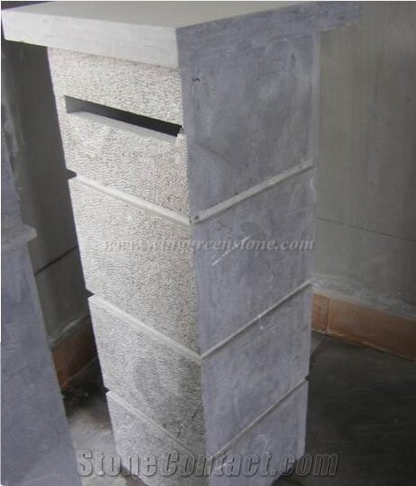China Blue Limestone Mailboxes, Blue Limestone Letter Boxes, Blue Limestone Trash Can, Xiamen Winggreen Manufacturer