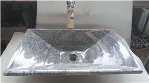 China Multicolor Grain Granite Hand Wash Basins, China Juparana Grey Granite Bathroom Sinks, Juparana Granite Round Sinks, Xiamen Winggreen Manufacturer