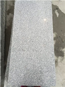 China Pearl Flower Slab and Tile, Light Grey Granite Slab, Surface Flamed, Winggreen