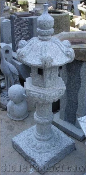 Chinese Granite Outdoor Lantern Japan, Winggreen