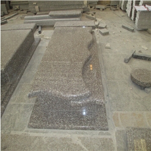 Chinese Granite Tombstone, G664 Poland Style