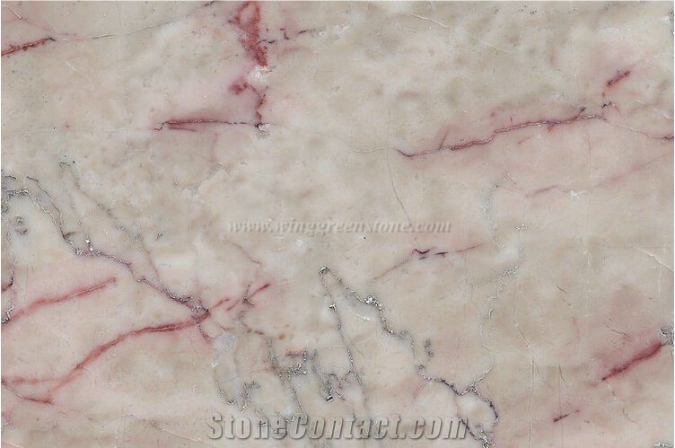Chinese Verdent Red Cream Marble Slab and Tile
