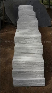 Competitive Price Pure White Quartzite Cultured Stone/Stacked Stones/Veneer Stones Panel for Exterior Decoration and Wall Cladding, Winggreen Stone