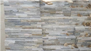 Direct Supply Of High Quality Wooden Yellow Slate Cultured Stone/Stacked Stones/Veneer Stones Panel for Exterior Decoration and Wall Cladding, Winggreen Stone