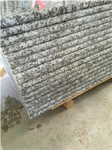 G439 Granite Step /Stair and Riser, China White Flower Granite Steps with Anti-Slippery, Winggreen