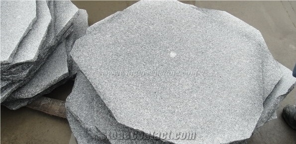 Grey Granite Stepping Stone, Irregular Stepping Stone, Random Shape Flagstone, Exterior Paving Stone, Outside Step Stone, Random Shape Paving Stone, Xiamen Winggreen Stone