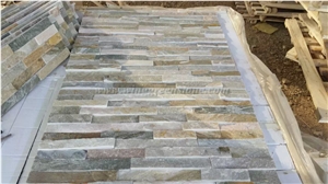 Hot Sale High Quality Wooden Yellow Slate Cultured Stone for Wall Cladding, Winggreen Stone