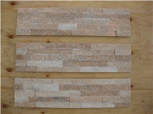 Hot Sale Pink Cultured Stone/Stacked Stones/Veneer Stones Panel for Exterior Decoration and Wall Cladding, Winggreen Stone