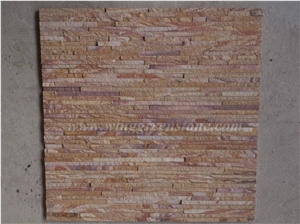 Hot Sale Sandstone Cultured Stone/Stacked Stones/Veneer Stones Panel for Exterior Decoration and Wall Cladding, Winggreen Stone