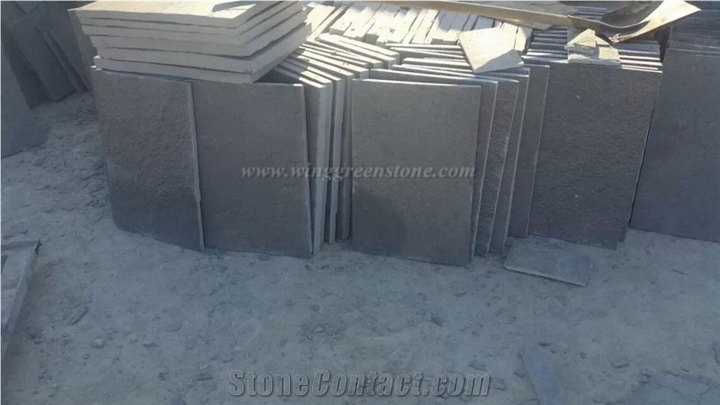 Manufacture Black Slate Tiles & Slabs for Wall and Floor Covering, Winggreen Stone