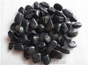 Own Factory, Black Flat Pebbles, Grade A/B/C Polished Pebble Stone for Driveways, Natural Black Riverstone for Garden Walkway, Xiamen Winggreen Manufacturer