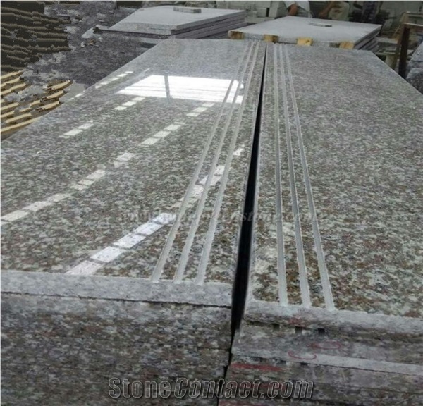 Own Factory, G664 Staircase, China Ruby Red Granite Steps, Copper Brown/Luoyuan Red Granite Stairs, Granite Steps & Risers/Stair Treads & Thresholds, Xiamen Winggreen Manufaturer