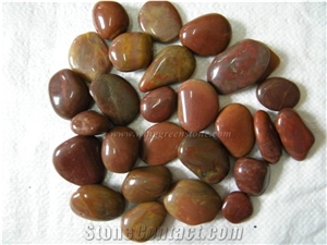 Own Factory, High Polished Red Pebbles, Grade A/B/C Polished Pebble Stone for Driveways, Natural Red Riverstone for Garden Walkway, Xiamen Winggreen Manufacturer