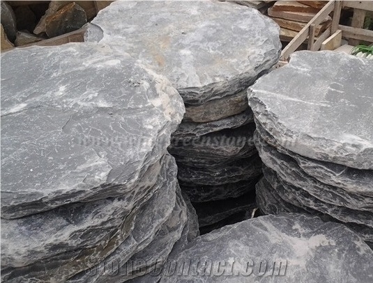 Rust/ Yellow Slate Stepping Stone, Irregular Stepping Stone, Random Shape Flagstone, Exterior Paving Stone, Outside Step Stone, Random Shape Paving Stone, Xiamen Winggreen Stone