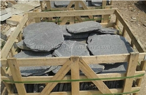 Rust/ Yellow Slate Stepping Stone, Irregular Stepping Stone, Random Shape Flagstone, Exterior Paving Stone, Outside Step Stone, Random Shape Paving Stone, Xiamen Winggreen Stone