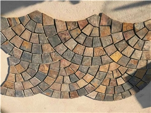 Rusty Exterior Paving Pattern Cube Stone for Floor Covering, Winggreen Stone