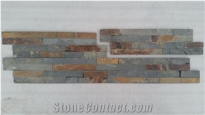 Rusty Slate Cultured Stone, Multicolor Slate Wall Cladding, Decorative Wall Panel, Ledge Stone, Interior & Exterior Wall Decoration, Xiamen Winggreen Manufacturer