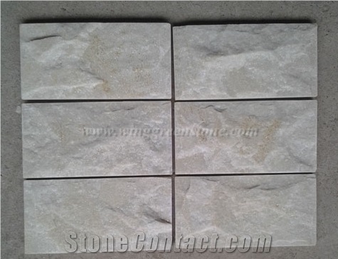 White Quartz Mushroom Stone, Mushroomed Cladding, Mushroom Wall, Mushroomed Stone, Mushroom Wall Cladding, Xiamen Winggreen Stone
