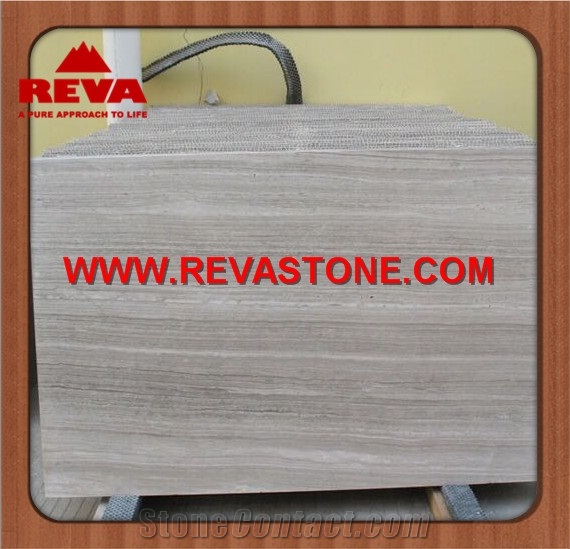 Guizhou Wood Vein Marble Slab, Grey Vein Marble Floor Tiles, Wood Grain Tiles
