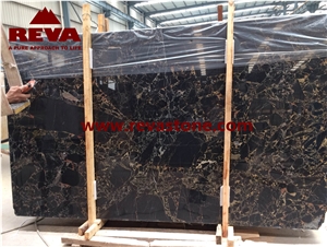 Import Black Gold Marble Tiles & Slabs, High Quality Black and Gold Marble Slab, Black Marble Price